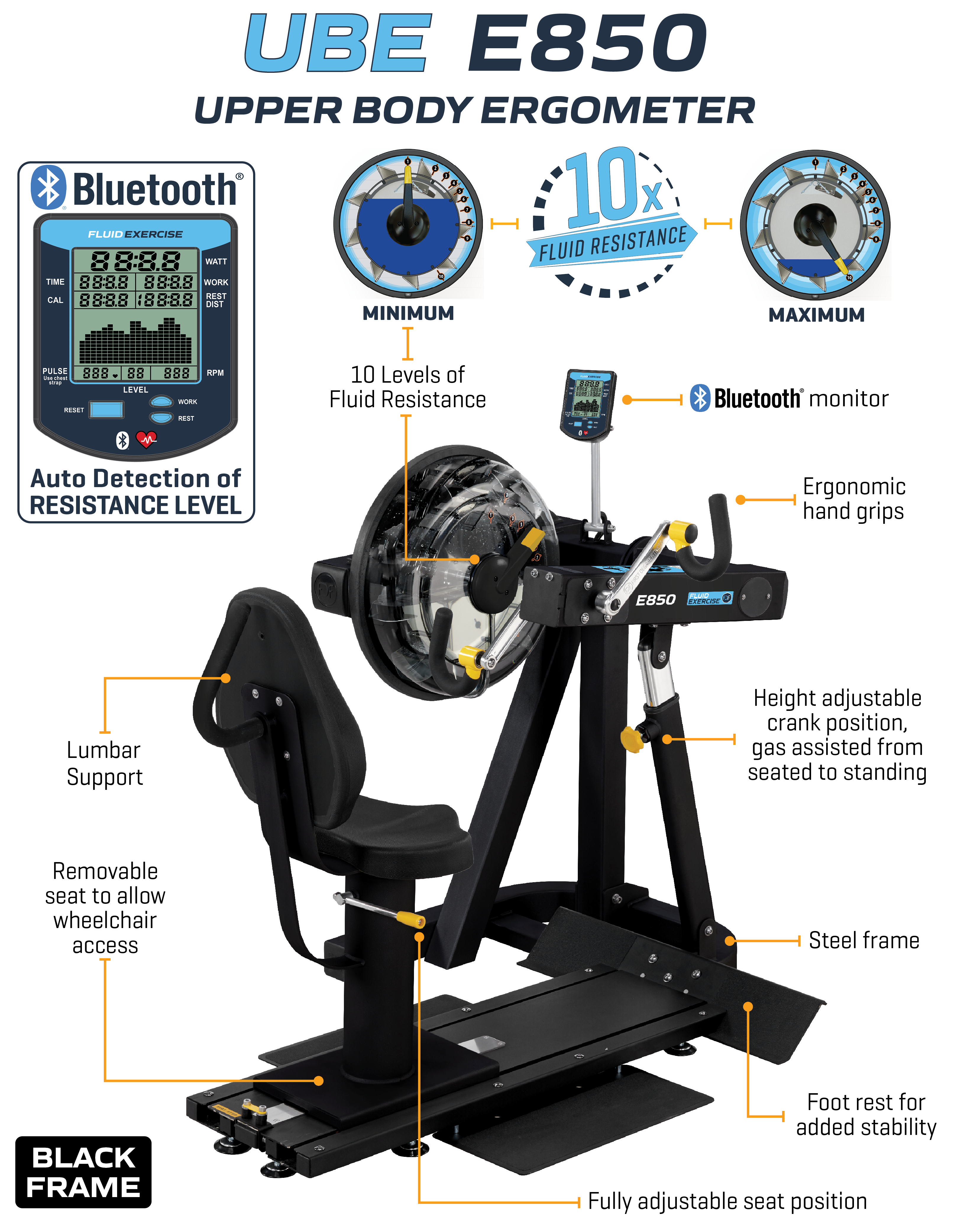 FDF E850 Upper Body Ergometer (E850)